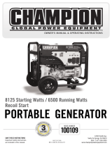 Champion Power Equipment 100109 User manual