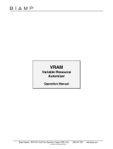 Biamp VRAM User manual