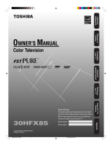 Toshiba 30HFX85 User manual