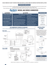 Aprilaire 600 Installation guide