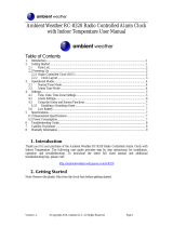 Ambient Weather RC-8320 Owner's manual