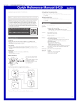 Casio 5429 Owner's manual