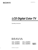 Sony KDL-46XBR2 Owner's manual