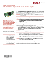 LSI SAS 9207-8i PCI Express to 6Gb/s SAS Host Bus Adapter User guide