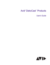 Avid Deko DekoCast 4.3 User guide