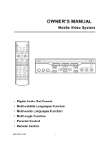 Rosen Car Show CS300DVD Owner's manual