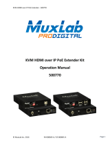 MuxLabKVM HDMI over IP PoE