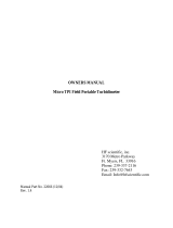HF Scientific MicroTPI turbidimeter field Owner's manual