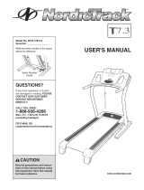 NordicTrack T7.3 Treadmill User manual