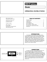 Midi Solutions Router Operating instructions