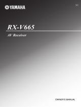 Yamaha V665 - RX AV Receiver Owner's manual