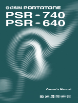 Yamaha PSR740 Owner's manual