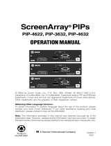 Crown ScreenArray PIP-4632 Owner's manual