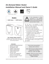 A.O. Smith 540P Indoor User manual