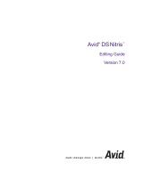 Avid DS Nitris 7.0 User guide