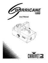 Chauvet Hurricane 1000 Smoke Machine User manual