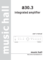 Music Hall Audio A30.3 User guide