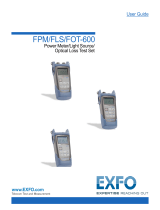 EXFO FPM-600 Power Meter, FLS-600 Light Source, FOT-600 OLTS User guide