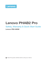 Lenovo Phab Series User Phab 2 Pro Quick start guide