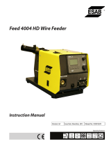 ESAB Feed 4004 HD Wire Feeder User manual