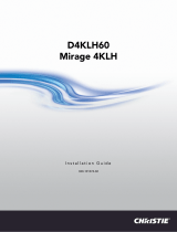 Christie D4KLH60 Installation Information