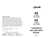 Knoll 4K Operating instructions