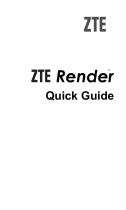 ZTE Render Render User guide