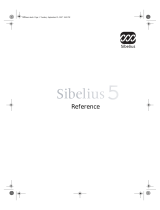 Avid Sibelius Sibelius 5.0 User guide