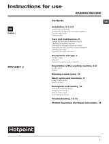 Hotpoint 4558503 User manual