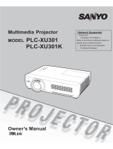 Sanyo PLC-XU301 Owner's manual