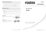 Fostex TE100 Owner's manual