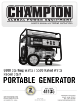 Champion Power Equipment 41135 User manual