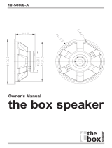 The box Speaker 18-500/8-A Owner's manual