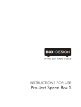 Pro-Ject Audio Systems Speed Box S User guide