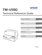 Epson TM-U590 Series Technical Reference