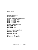 Contec DIO-1616LN-FIT Owner's manual