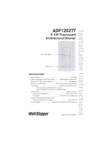 Legrand ADF120277 0-10V Fluorescent Architectural Dimmer Installation guide