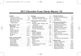 Chevrolet 2013 Cruze Owner's manual