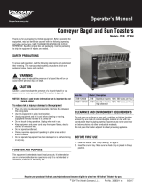 Vollrath Toaster, Conveyor, Model JT1B/JT1BH User manual