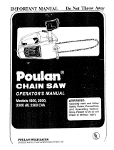 Poulan 1800 Owner's manual