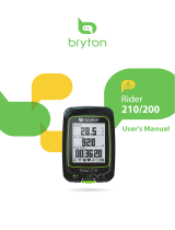 Bryton Rider 200 User manual