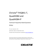 Christie FHQ841-T Technical Reference