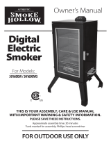 Smoke Hollow 3016DEW Owner's manual