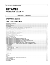 Hitachi 53SBX01B Owner's manual