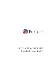 Pro-Ject Audio Systems Essential II User manual