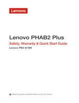 Lenovo Phab Series User Phab 2 Plus Quick start guide