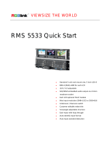 RGBlink RMS5533S Quick start guide
