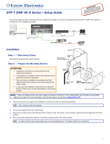 Extron electronics DTP T DWP 4K 232 D User manual