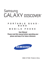Samsung SGH-S730G Tracfone User manual