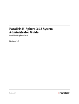 Parallels H-Sphere H-Sphere 3.6.3 User guide